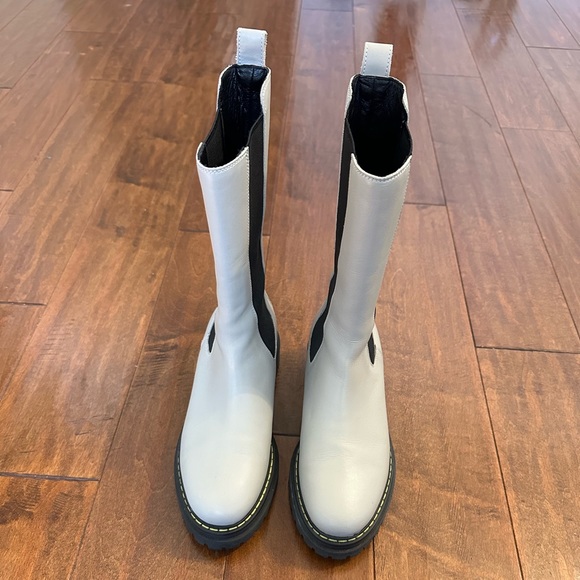 Pinko Gray Natalie Stivale Lug Boots Sz 36 or 6 - Picture 6 of 16
